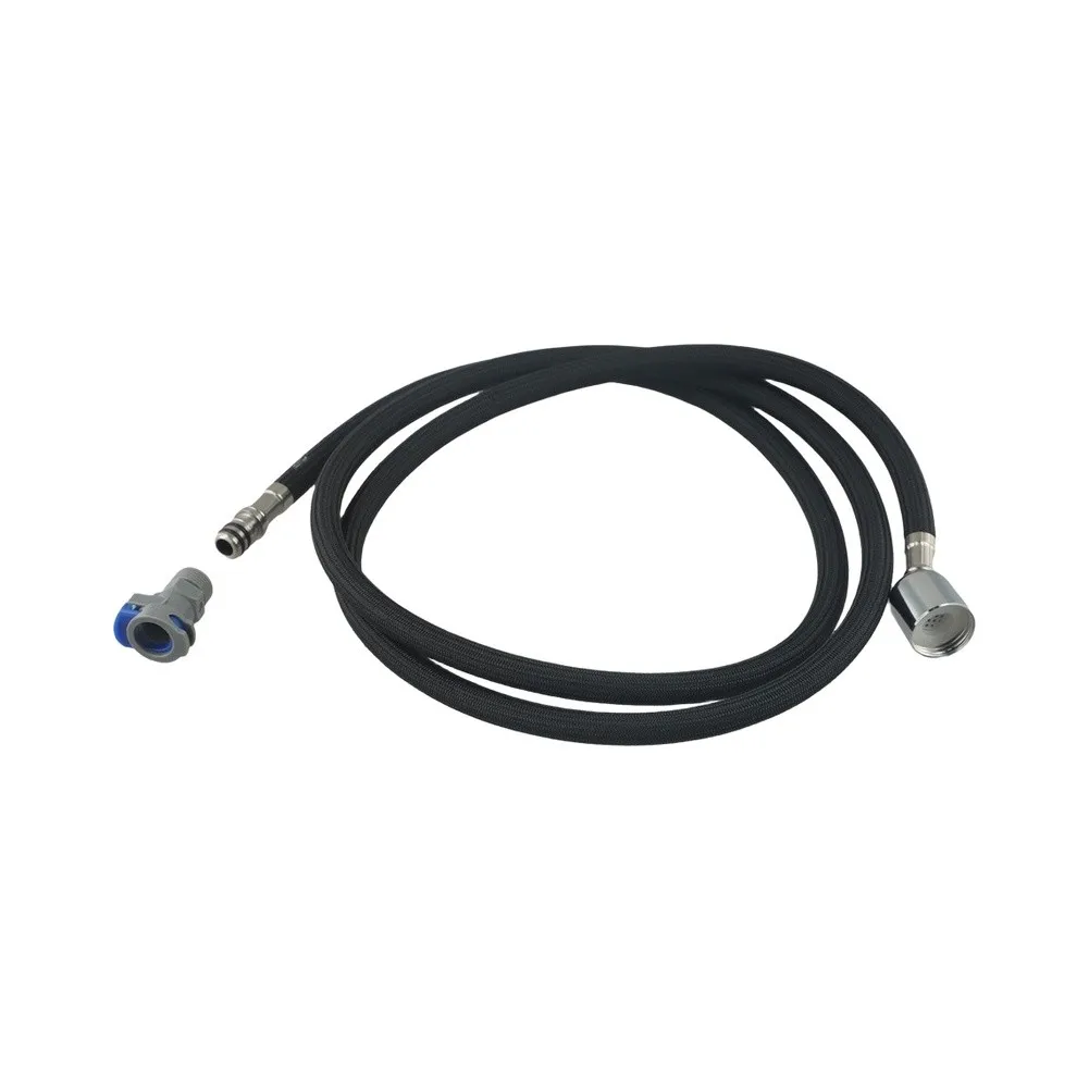G1/2 59 Inch Pull Down Hose Replacement for Kitchen Faucet 360 Rotation Nylon Exterior Stainless Steel Fittings Compatible