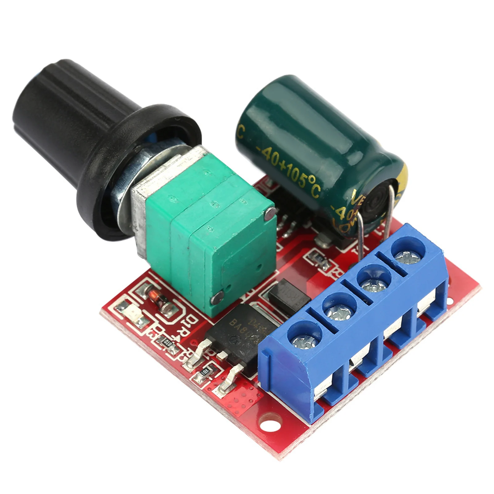 PWM DC Motor Speed Controller 5V-28V Speed Switch 5A LED Dimmer Speed Control Module