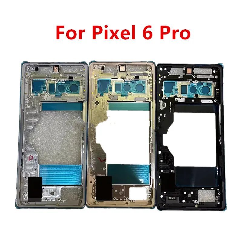 

Pixel6Pro For Google Pixel 6 Pro 6Pro Middle Frame Plate Housing Board LCD Support Mid Faceplate Bezel Replace Repair Parts