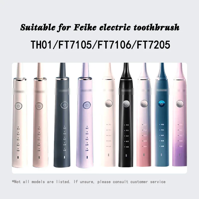 Electric Toothbrush Heads for FLYCO, Compatible with TH01/FT7105/FT7106/FT7205 Models,High Compatibility Soft DuPont Bristles