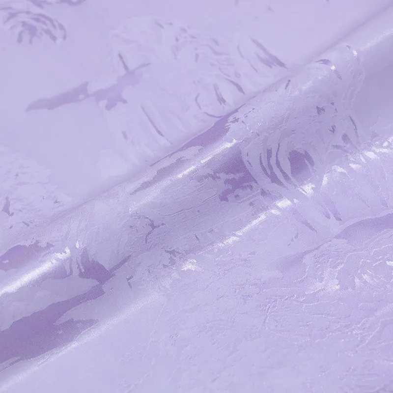 Tecido jacquard misturado de seda novo vestido cheongsam e hanfu de estilo chinês