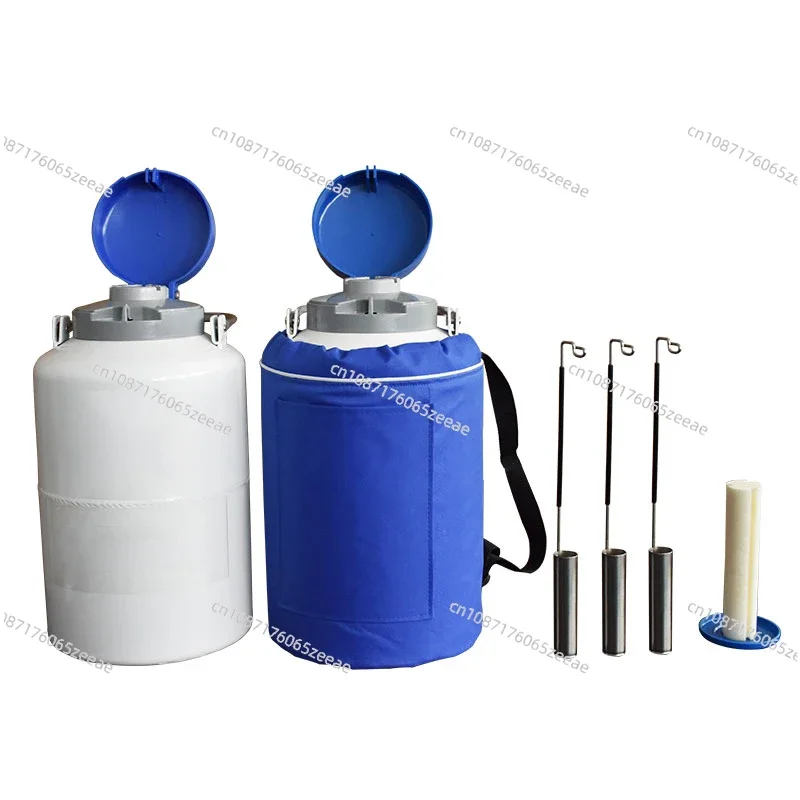 Vessel 10 Liter Liquid Nitrogen Bottle Cryogenic Container Liquid Nitrogen Storage Tank for cow semen storage