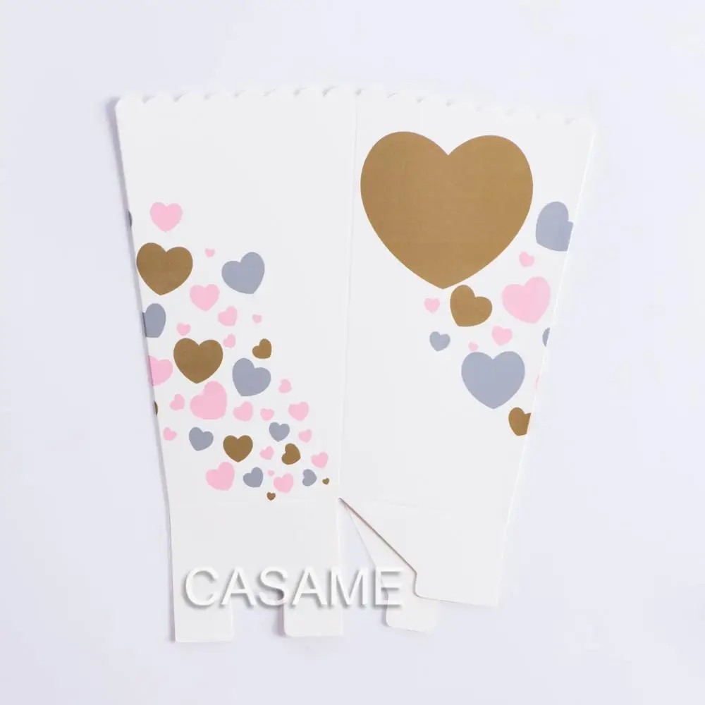 12 قطعة الفشار صندوق ملون شيفرون المشارب دوت الذهب هدية صندوق حفلة لصالح الزفاف البوب الذرة طفل أكياس الديكور الطرف المسروقات