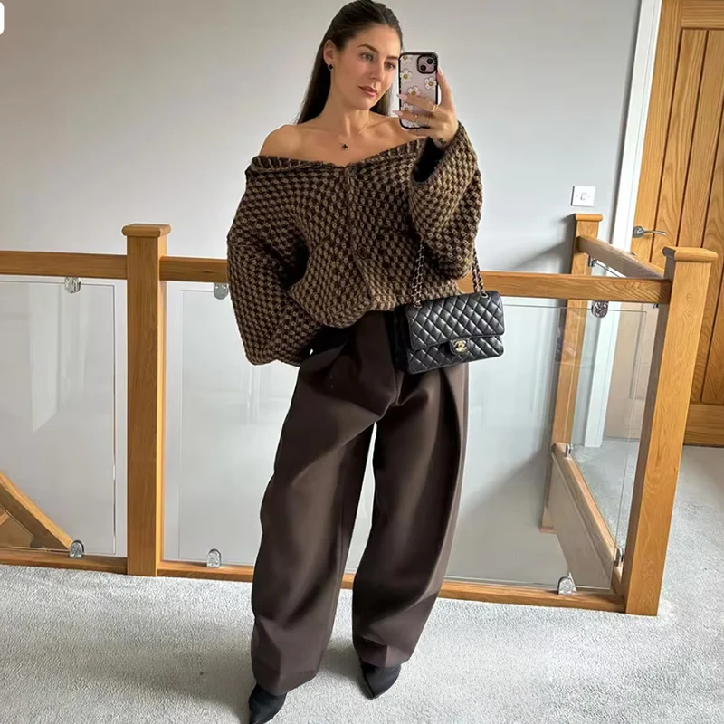 2025, neue Herbst frauen Pullover Jacken Mode Lose Elegante Warme Frauen Strickjacke Pullover Chic Straße Reise Jugend Pullover