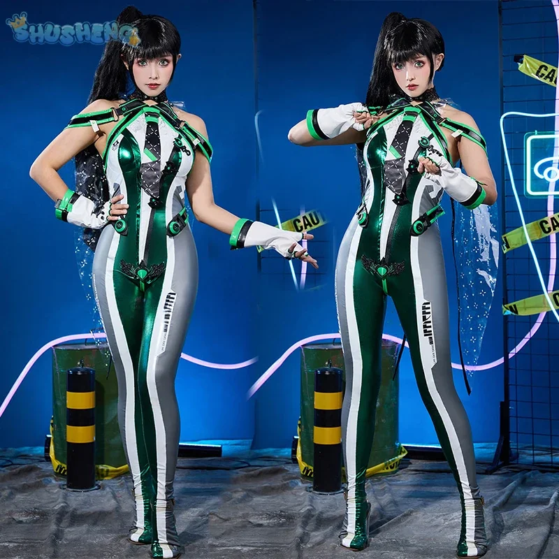 Комбинезон, накидка, маскировка, вечеринка на Хэллоуин, сексуальный новый кожаный комбинезон, костюм Евы, карнавальный костюм, игра Stellar Blade, женская ролевая игра Комбинезон, накидка, маскировка, вечеринка на Хэллоуин, сексуальный новый кожаный комбинезон, костюм Евы, карнавальный костюм, игра Stellar Blade, женская ролевая игра