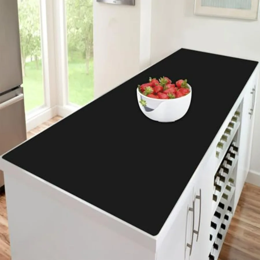 

47.3''x23.6''(120cmx60cm) Extra Large Silicone Mat for Kitchen Counter, 1.4MM Thick Non-Slip Heat Resistant Countertop Protector