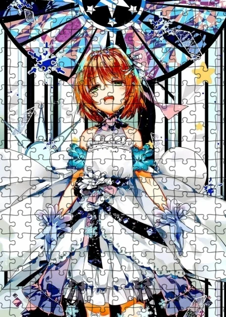 Kartu Ajaib Figur Anime Perempuan Sakura Jigsaw Puzzle untuk Dewasa 1000 Buah Mainan Puzzle Pendidikan Anak-anak Permainan Papan Intelektual