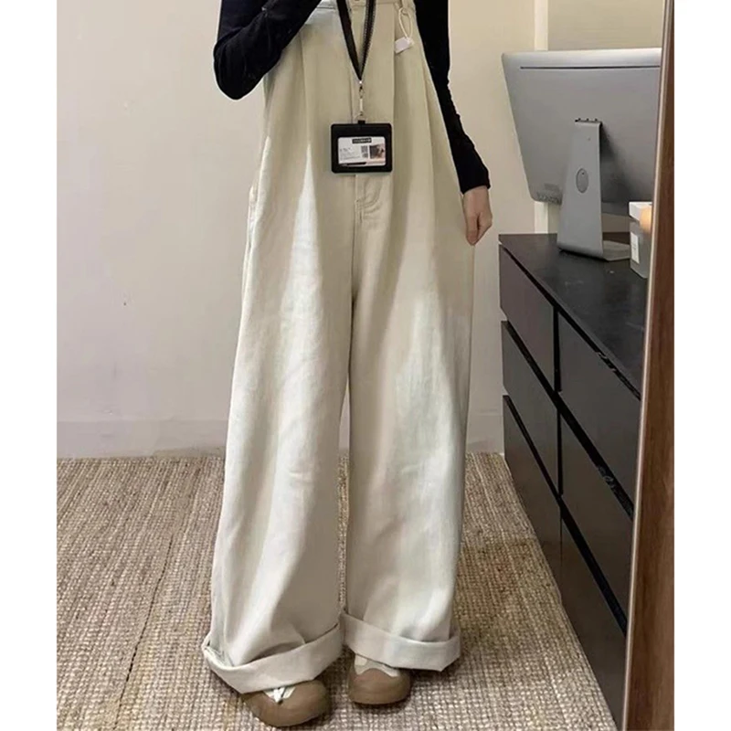 MEXZT винтажные джинсовые комбинезоны-карго женские уличные широкие джинсы комбинезоны корейские мешковатые брюки на подтяжках летние брюки новые