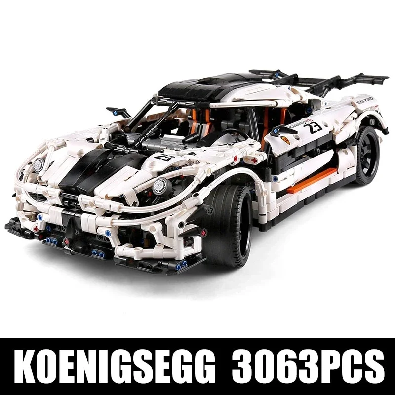 Koenigseg-AgeraRS para niños, 23002, 13120, alta tecnología, bloques de construcción, juguetes compatibles MOC-20518