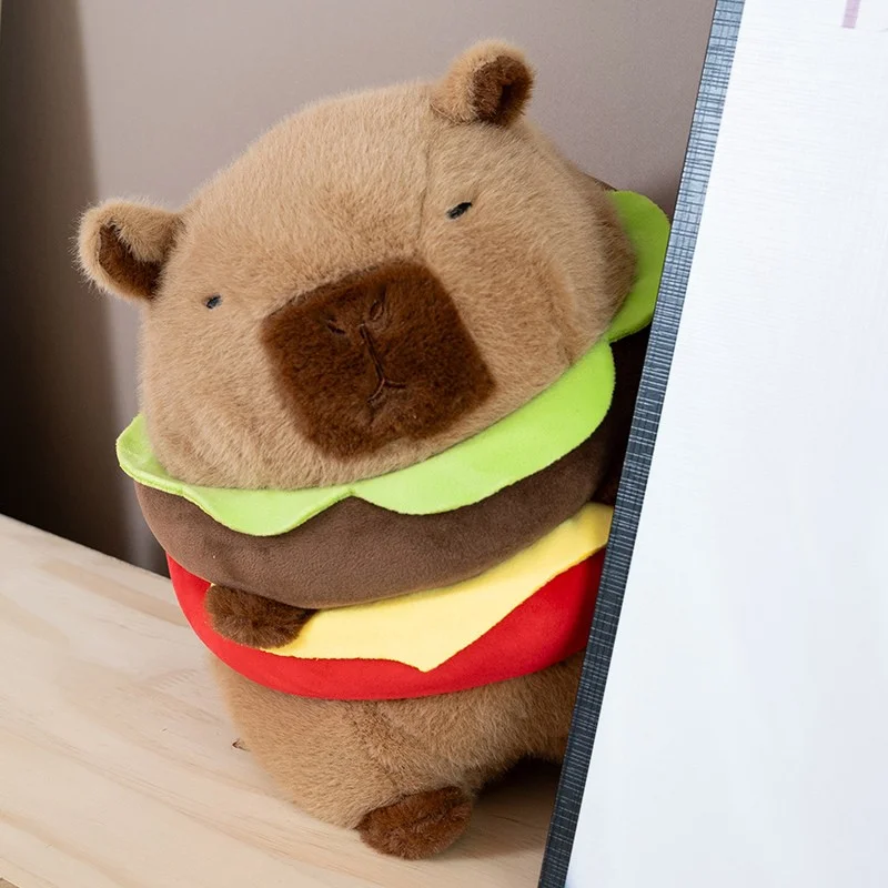 Hamburger Capybara Cute Capybara Stuffed Animal Capybara Plush Toys Kawaii Capybara Capybara Plushie The Best Birthday Gift