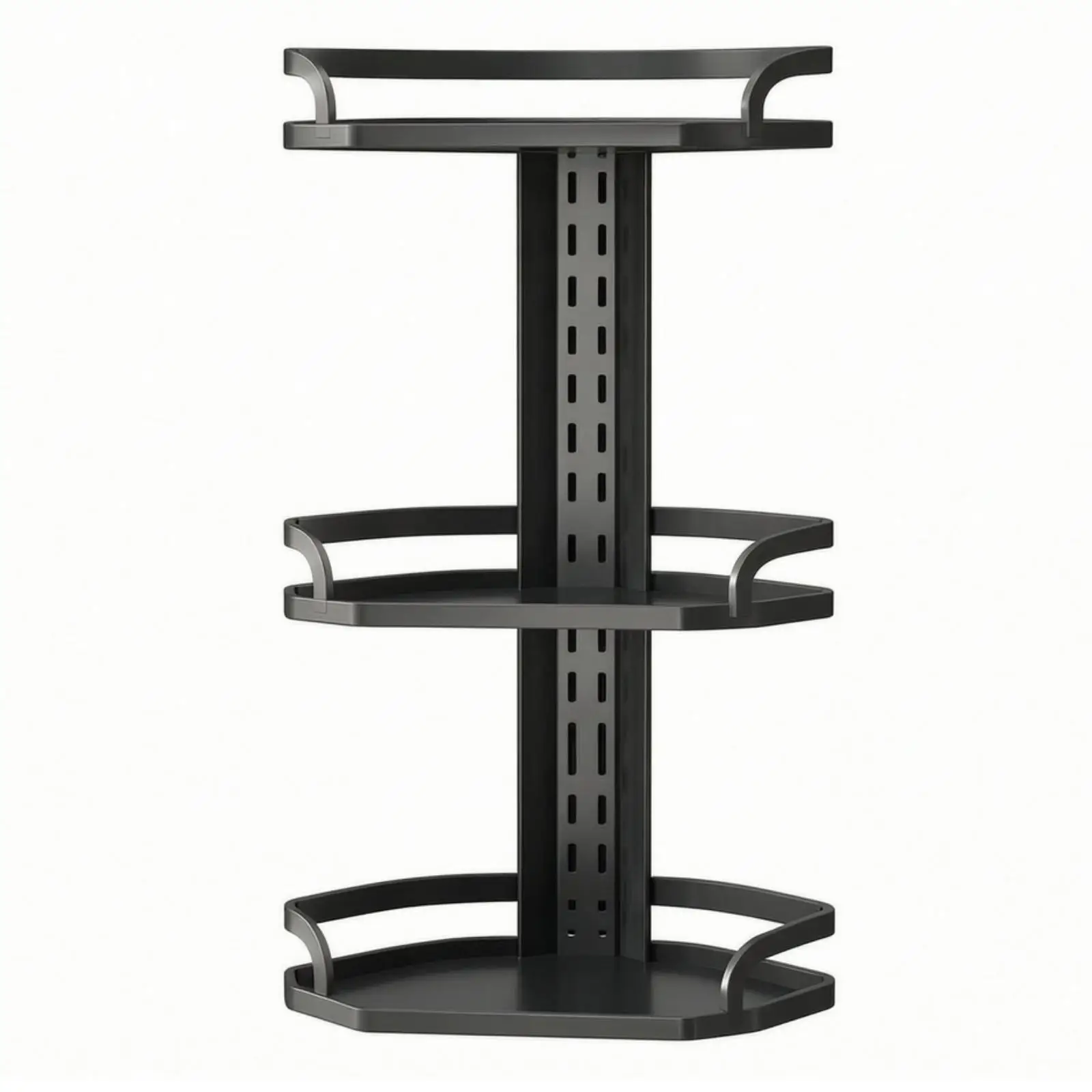 Wall Shelf Space-Saving No Corner Pot Rack with Mount for Renters