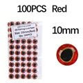 100pcs Red 10mm