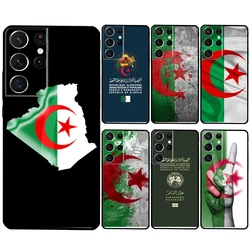 Algeria Flag Algerian Cover For Samsung Galaxy S24 Ultra S21 S22 S23 Plus S20 FE S8 S9 S10 Note 10 20 Ultra Case