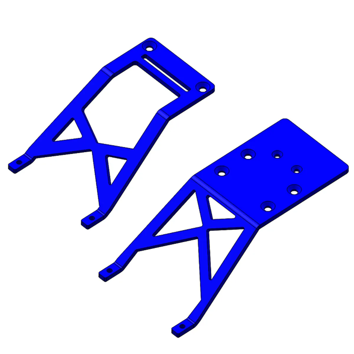 Placa antiderrapante traseira dianteira de alumínio compatível com Traxxas Stampede VXL XL-5 Craniac Skully 2WD