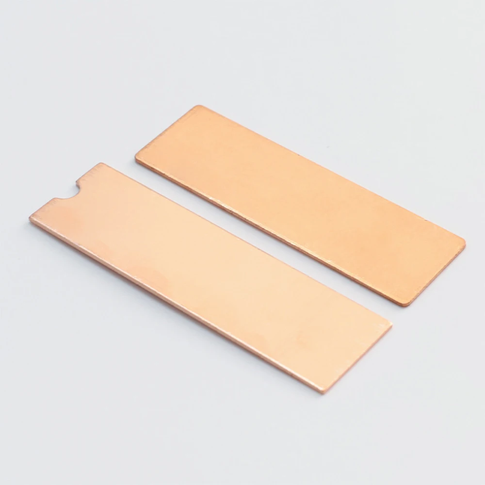 M.2 SSD Heatsink for NVMe NGFF Pure Copper Heatsink with Thermal Pad 1mm Ultra-Thin Heatsink For Laptop SSD Cooling