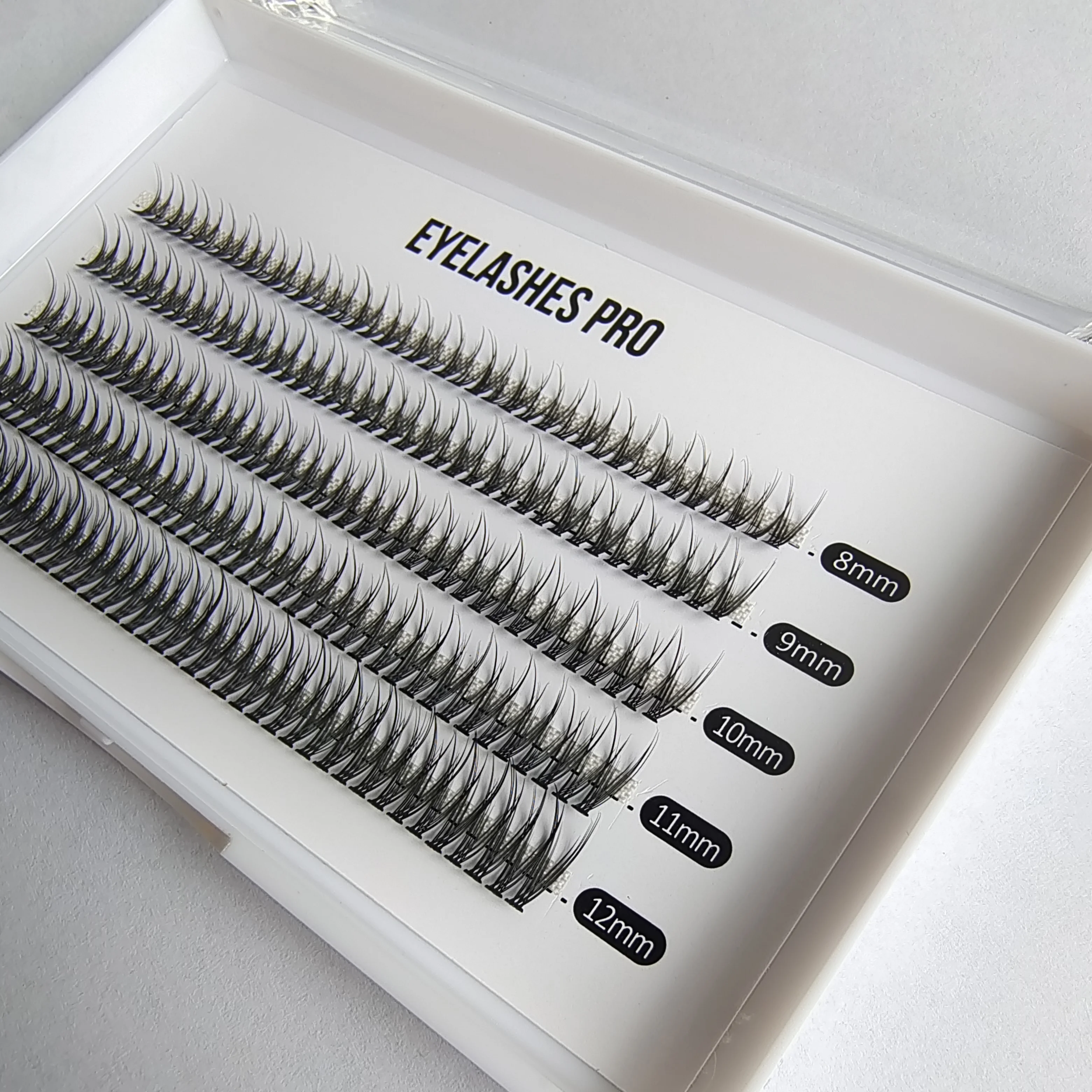 fishtail 0.10Mink Eyelashes 60 Bundles Natural Eyelash extension 3D Russia Individual Eyelash Cluster Makeup Tools Las