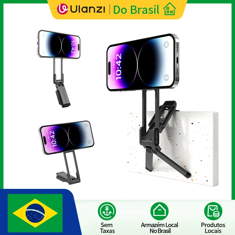 Ulanzi Ma38 Maglock Suporte para Telefone Tripé Dobrável para Telefone de Mesa c - imagem 1