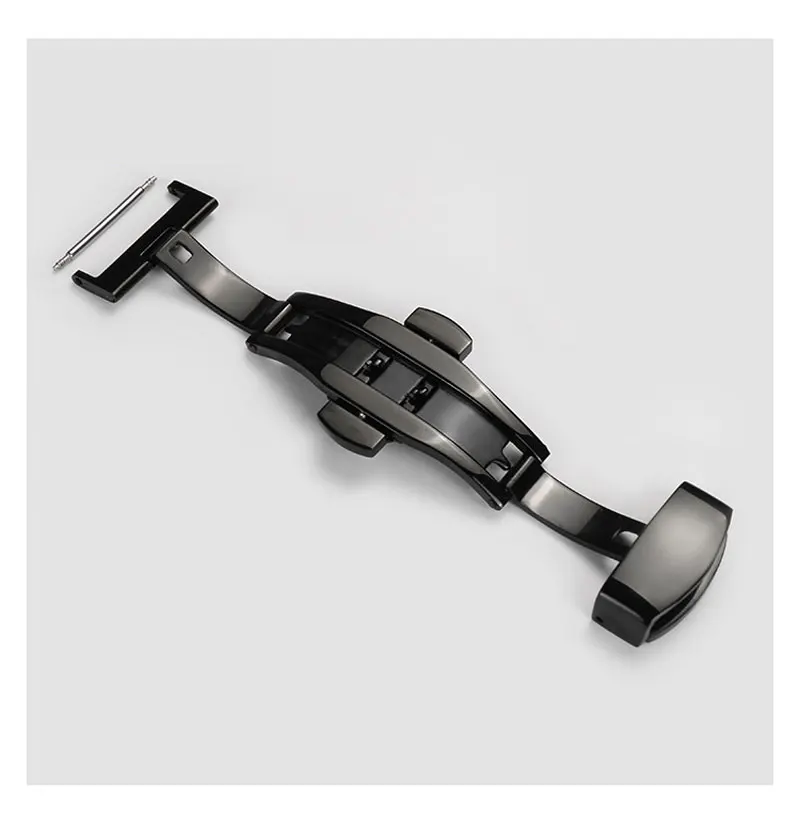 FUYIJIA Top Custom Gürtelschnalle 316L Edelstahl Polierbeschichtung Schmetterlingsschnalle 12MM 14MM 16MM 18MM 20MM 22MM Uhrenschließe