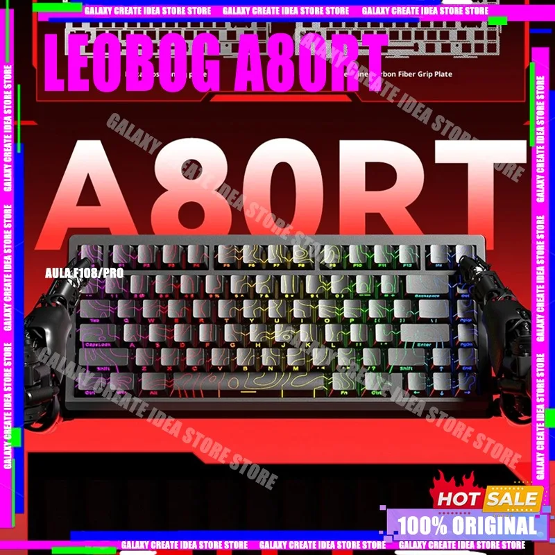 

LEOBOG A80RT Magnetic Swtich Wired Keyboard A80RT ULTRA Keyboard 3Mode Customization 0.01RT Hot Swap E-sports Gaming Keyboard