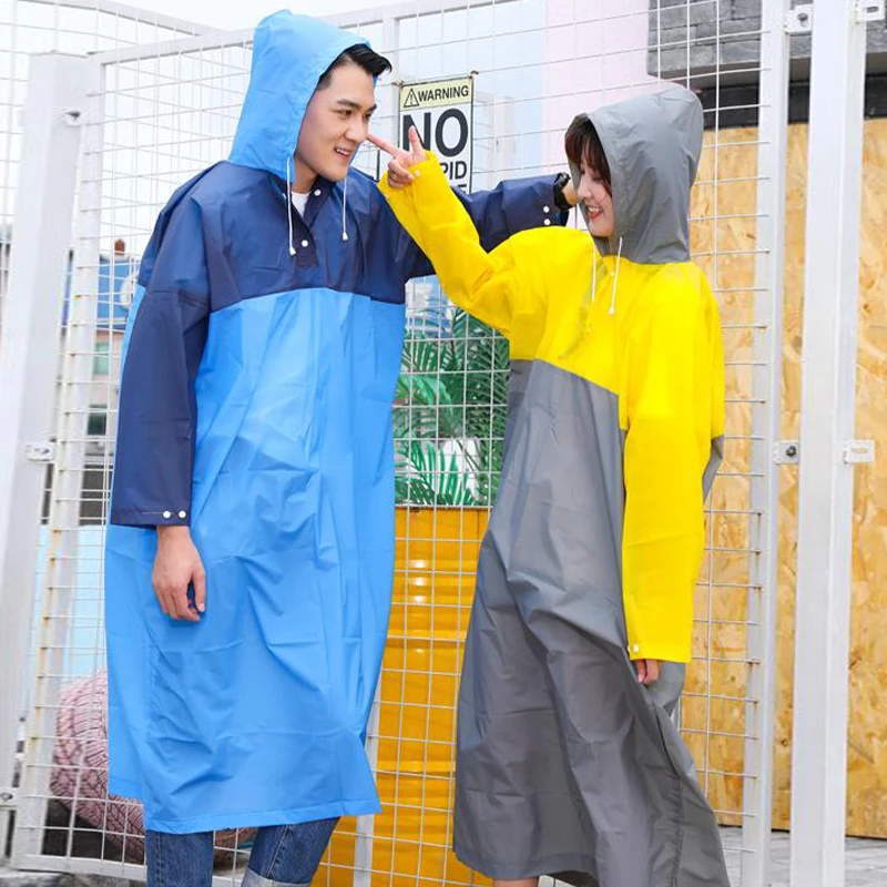 Reusable Thicken Women Men Rain Coat Waterproof Jacket Poncho Hood Suit Raincoat For Tourism Fishing Cycling Hiking