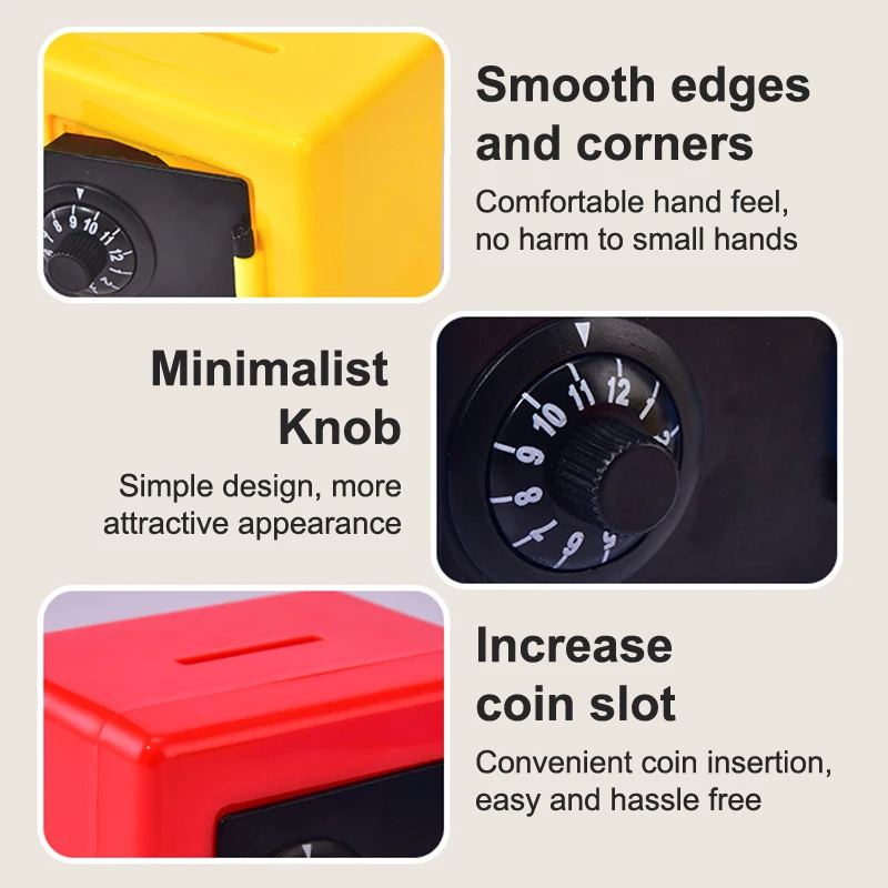 بنك أصبع ميكانيكي صغير للأطفال - صندوق أمان لتوفير العملات المعدنية والنقود |   هدية للأطفال