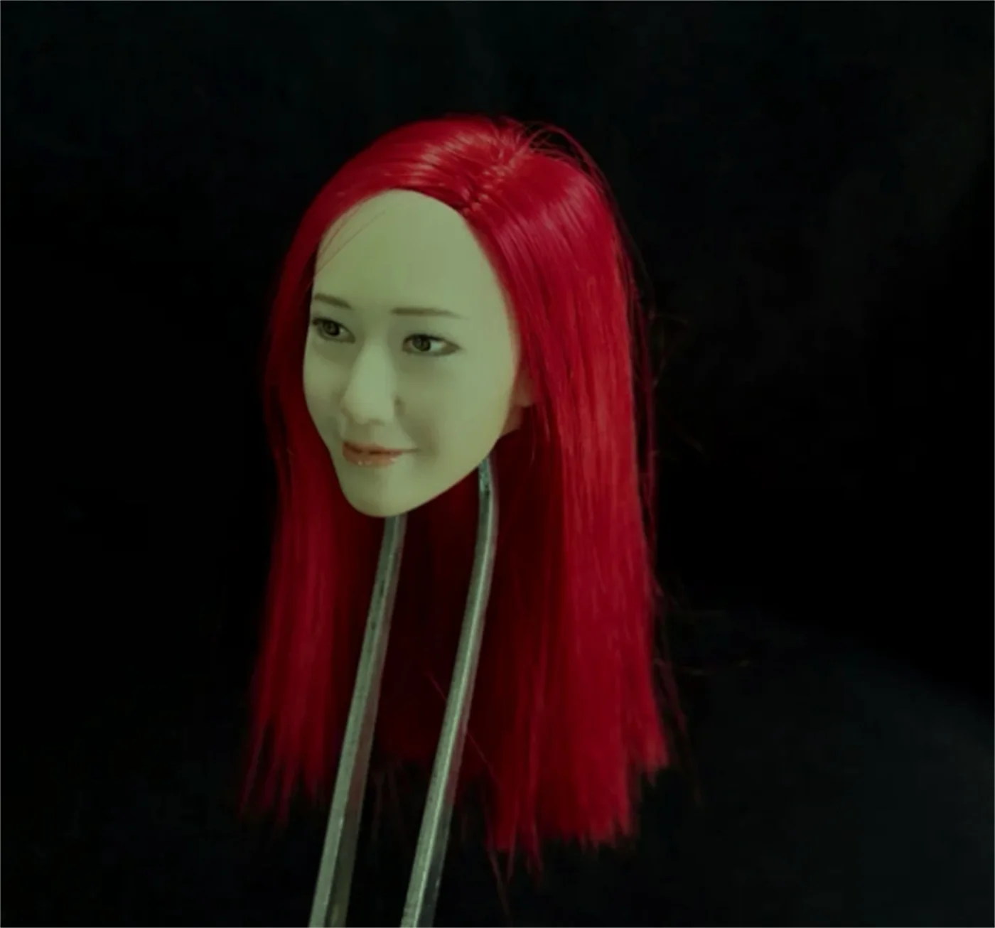 Femmina pallida testa scolpita Corea del Sud Asia cantante stella scala 1/6 modello soldato intaglio Anime adatto 12 '' pollici Action Figure giocattoli