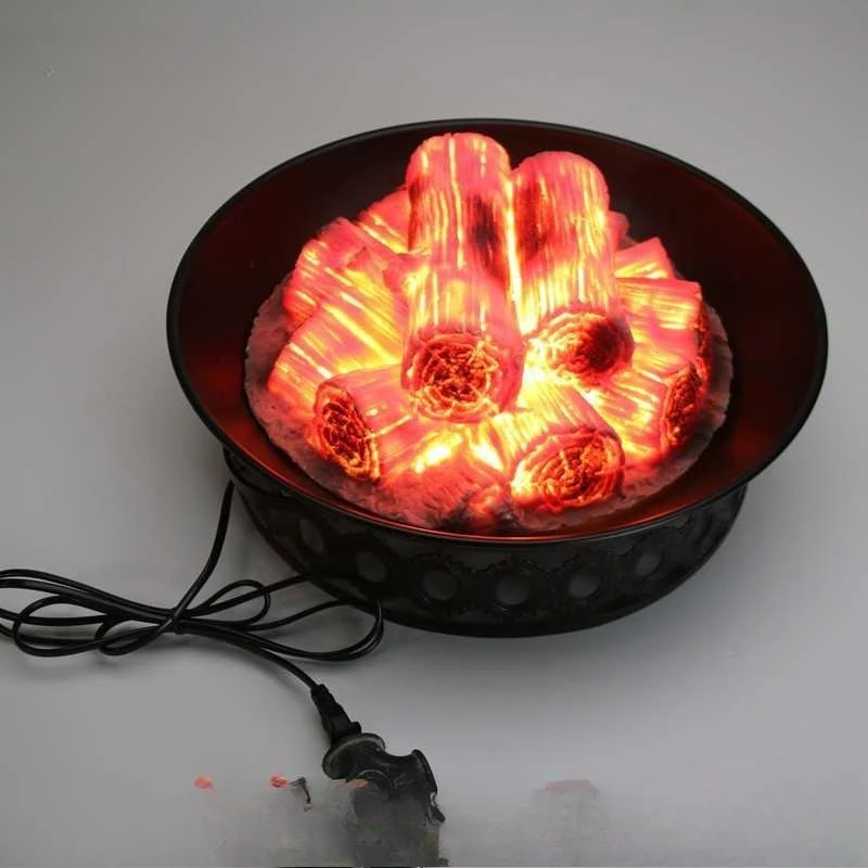 Charging simulation brazier school kindergarten flame light Chinese wedding simulation charcoal