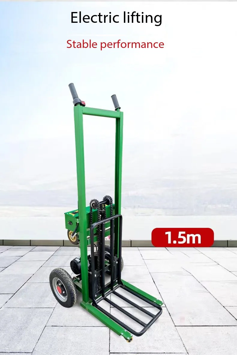 Fully Electric Car Portable Small Manual Truck Adjustable Hydraulic Loading Unloading New Forklifts for Cargo Flow