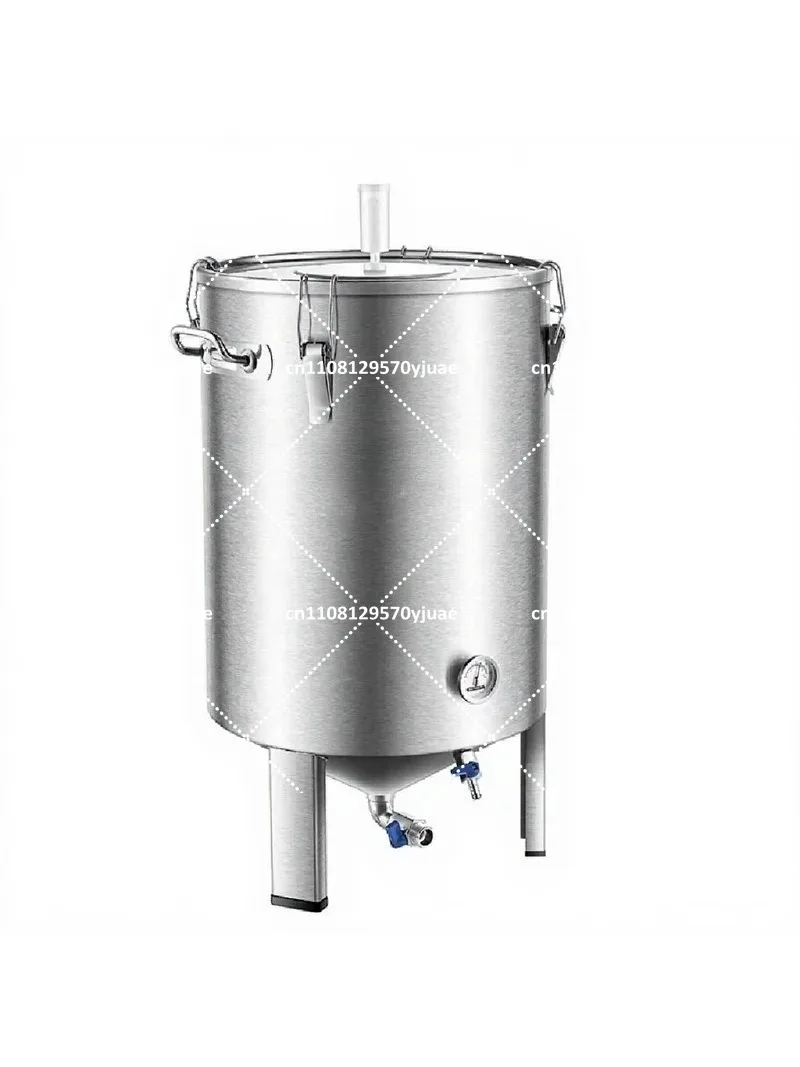 60L Stainless Steel Conical Fermenter Tank Home Brewing Equipment Storage Bucket for Wine Beer Making