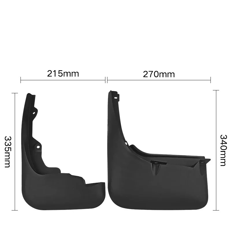 Auto Accessories For Toyota Highlander 2009~2011 Kluger Car Fender Anti-sand Splash Mud Guard Skin Punch-free Installation Tools