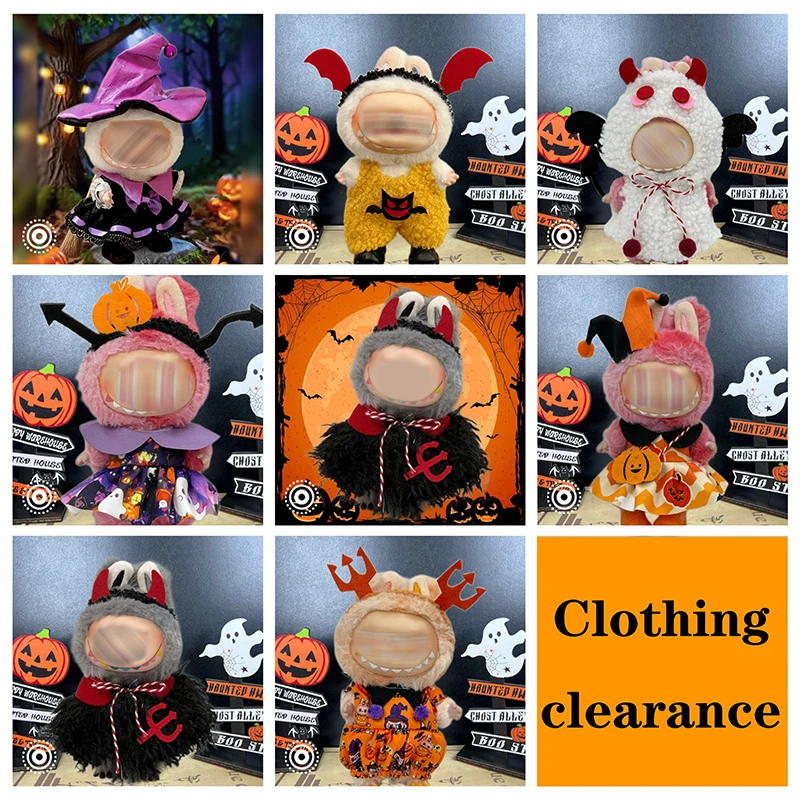 ملابس دمى لابو أزياء الهالوين الزي V1 V2 V3 17 سنتيمتر دمى الجلوس اكسسوارات ملابس الاطفال هدية سترة قبعة مجموعة الحقائب #1