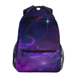 Mochila escolar para niños y jóvenes, mochila de lujo con estampado de cielo estrellado, adecuada para niños y niñas, bolsa para computadora portátil, regreso a la escuela