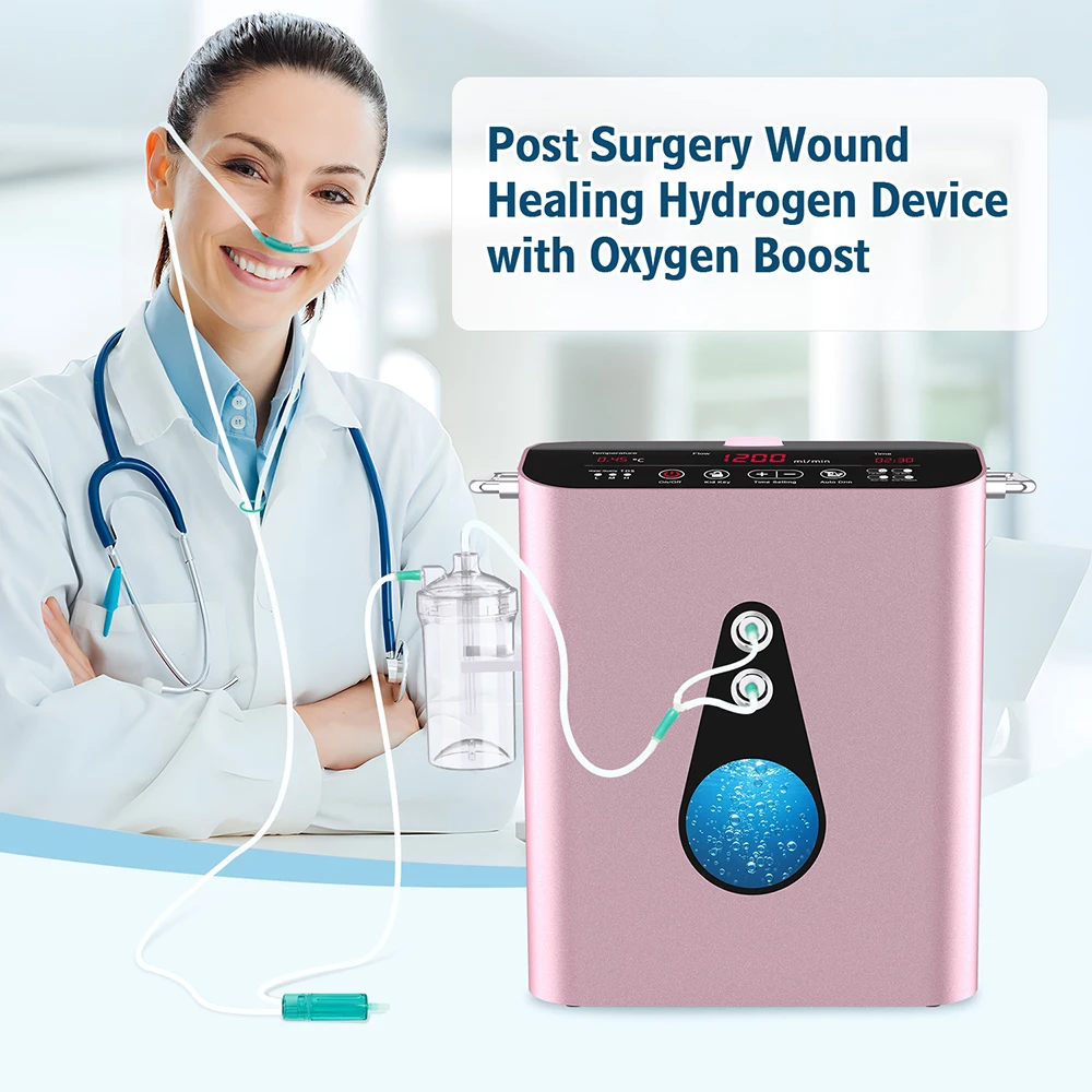 Suyzeko dispositif de thérapie d'inhalateur d'hydrogène 1200ML: Machine d'inhalation H2/O2, concentrateur d'oxygène, générateur d'eau d'hydrogène pour la santé