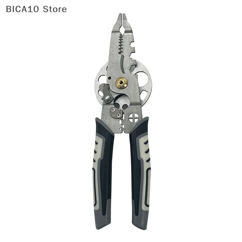 Multifunctional 10 In 1 Wire Cutting Pliers Manual Electrical Wire Stripping Pliers Cable Crimping Pliers Wire Pulling Scissors