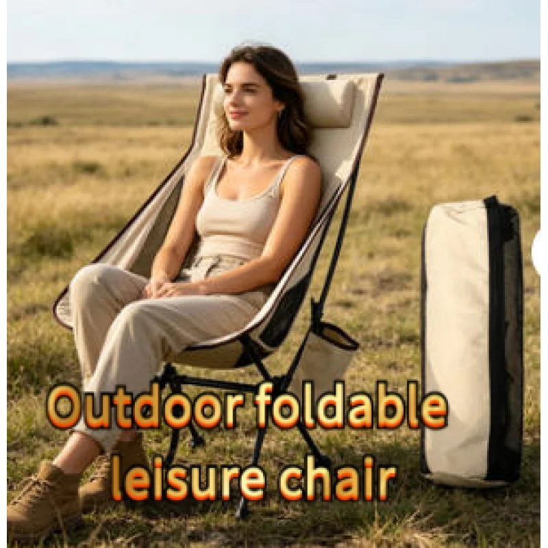 

Складное кресло для отдыха на открытом воздухе, эргономичный дизайн подголовника, прочная алюминиевая опора для кемпинга, рыбалки и поездок на короткие расстояния.