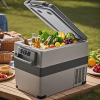 Sihao 15L 20L 30L 35L 40L 45L 50L 55L Portable Refrigerator Compressor Fridge Freezer Mini Cooler for Outdoor Camping BBQ Picnic