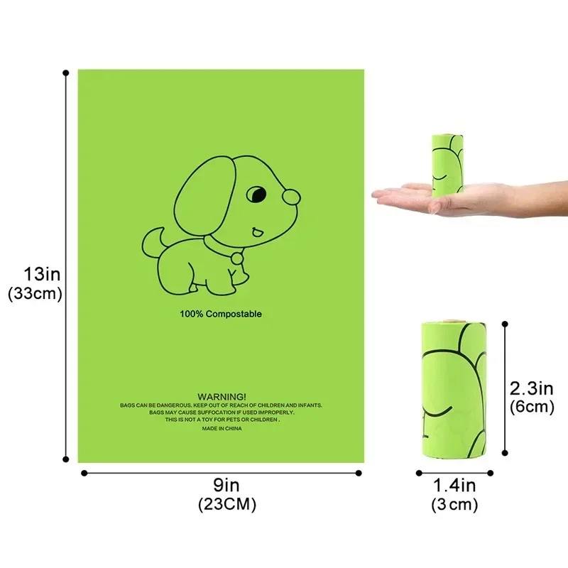 150 Count Dog Poop Bags Rolls,Leakproof Strong Sturdy Poop Bags for Dogs Doggie Cat Pets,Large Dog Waste Trash Garbage Bags