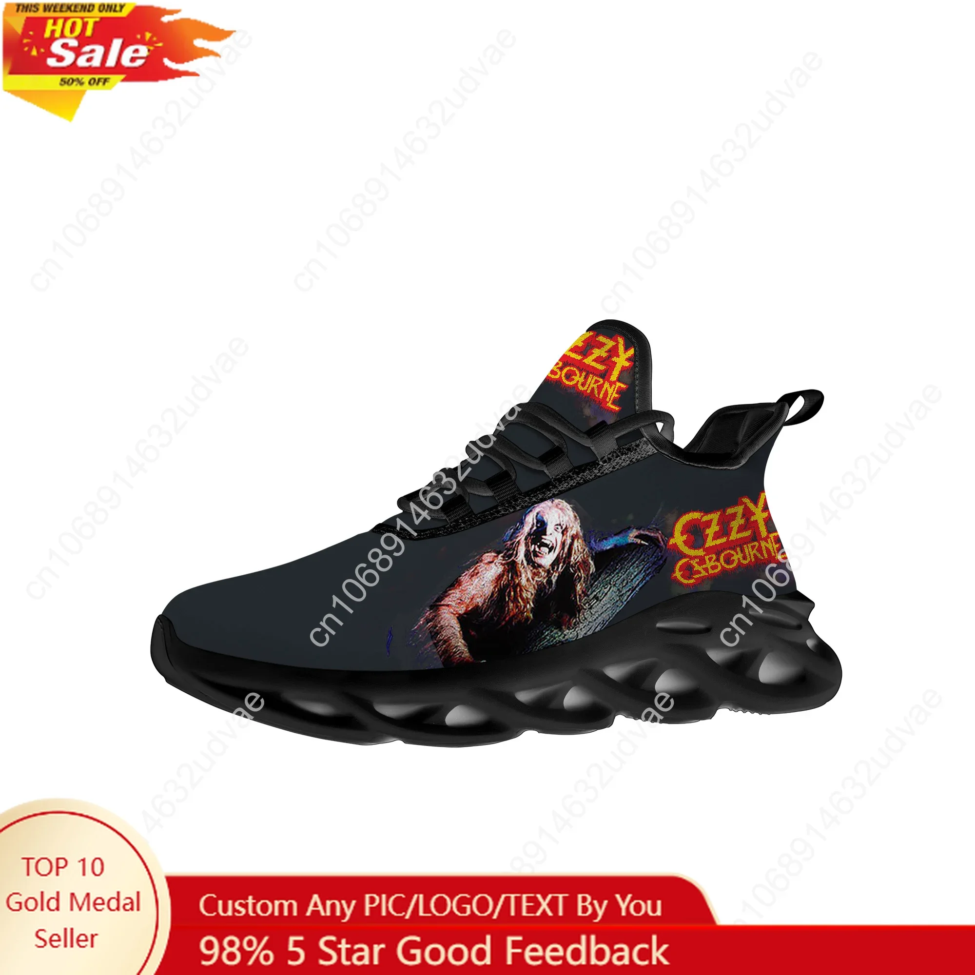 

Ozzy Osbourne Rock Singer Running Sneakers Mens Womens Sports Shoes Sneaker Lace Up Mesh Footwear Tailor made Shoe Black