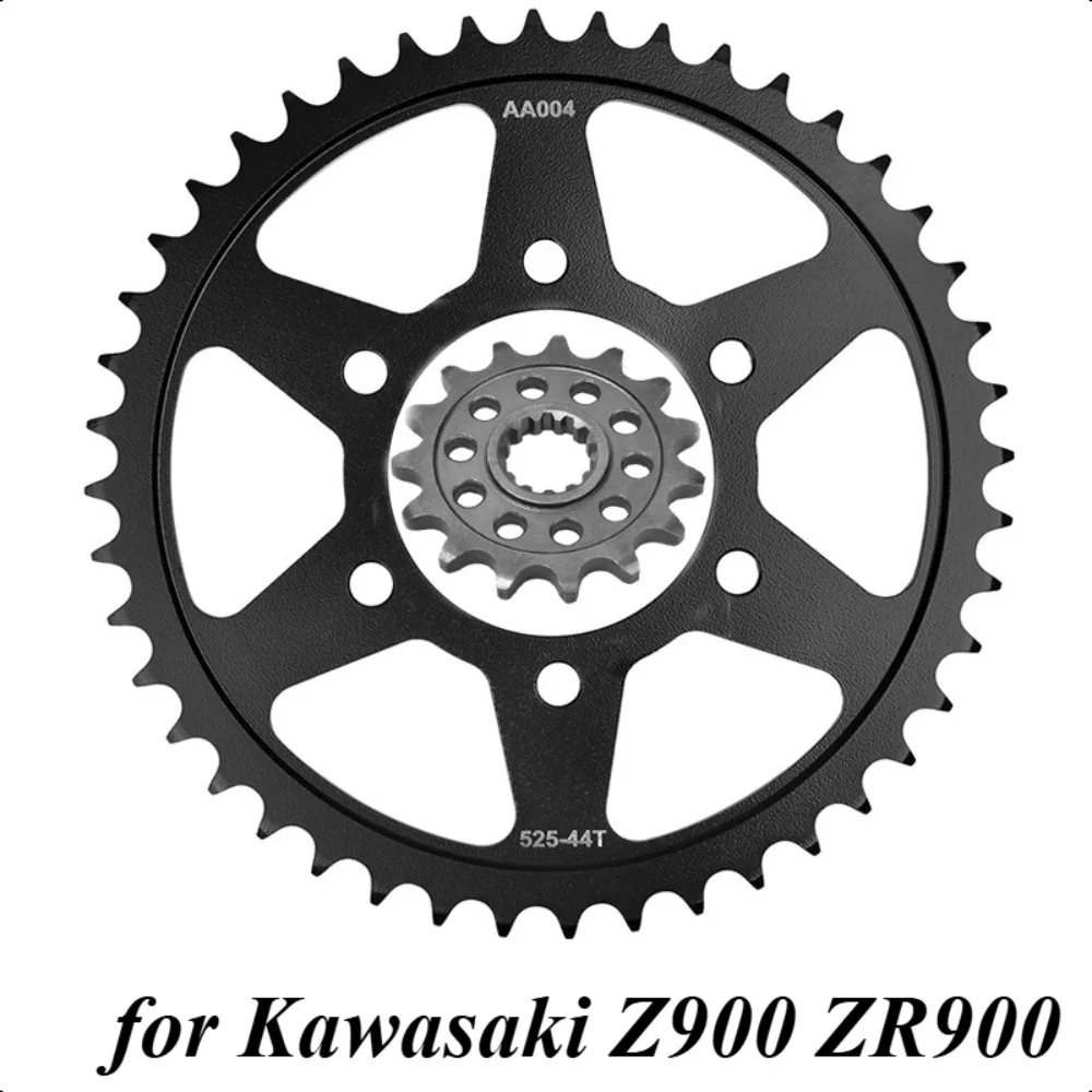 

525 15T 43T Motor Bike Front Rear Sprocket Gear Wheel Cam for Kawasaki Z900 ZR900 AHF 2017-2019 Z900 ABS Z 900 RS Cafe