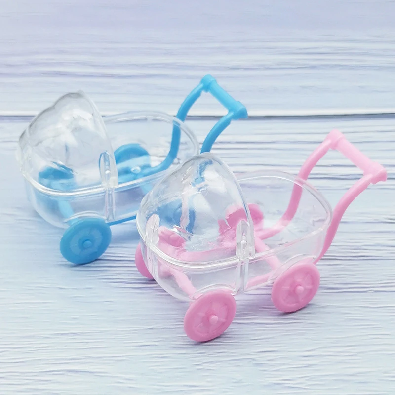 6Pcs Mini Baby Stroller Crib Candy Boxes Baby Birthday Party Decor Candy Boxes view 4