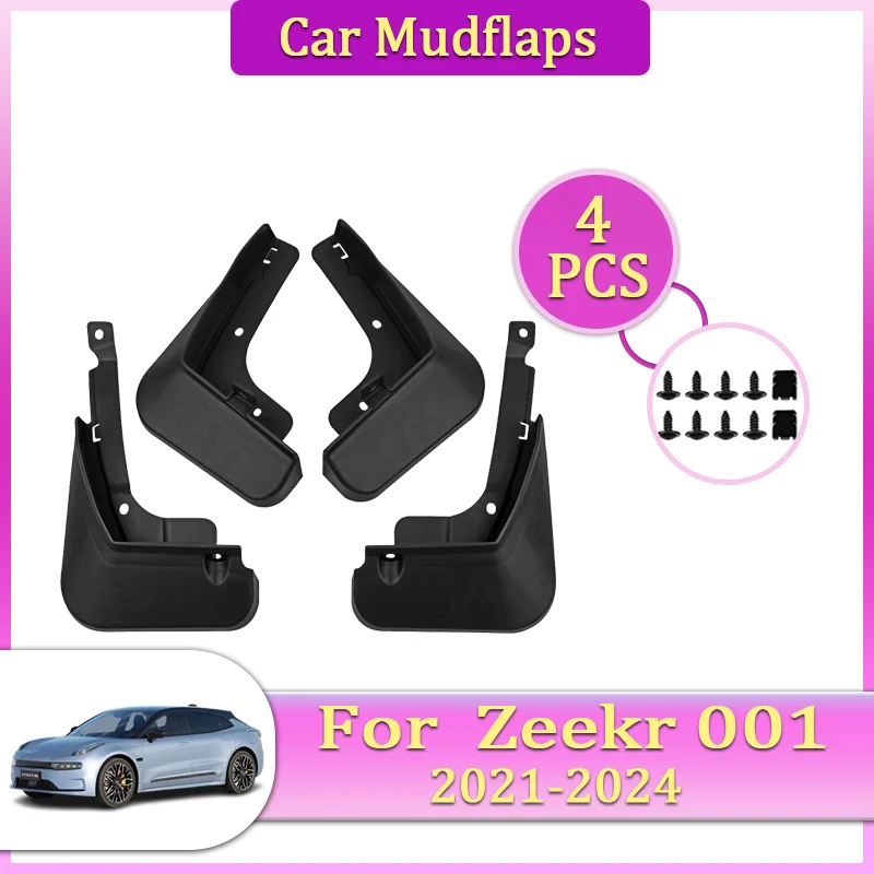 

Car Mudguards Parts For Zeekr 001 2021 2022 2023 2024 Mudflap Tool Splash Proof Fender Car Flare Cover Guard Auto Mud Accessorie