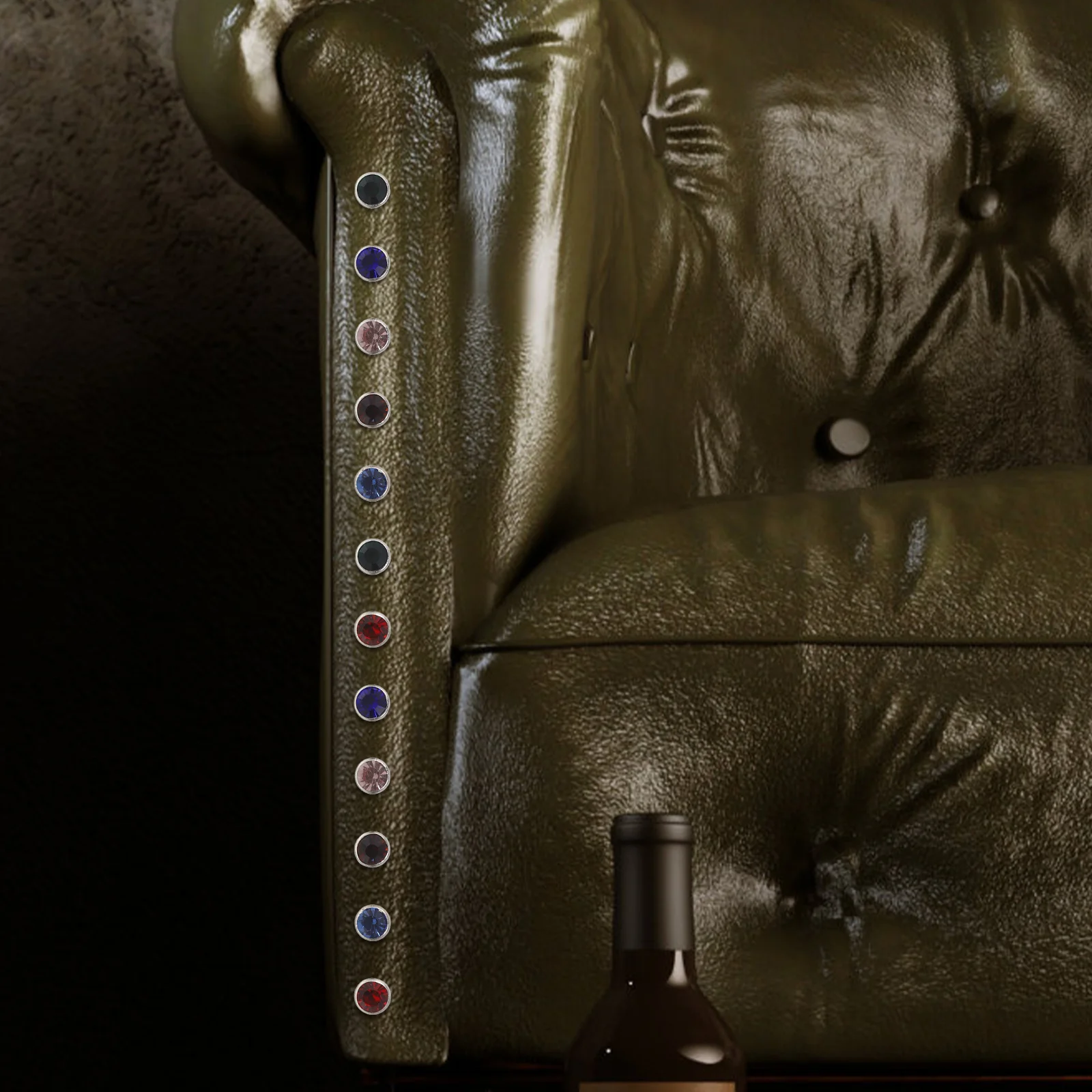 

120pcs Rhinestone Rivets For Craft Craft Rivet Bag Shoe Belt Dog Collar Decoration Diy Accessories Tool Kit