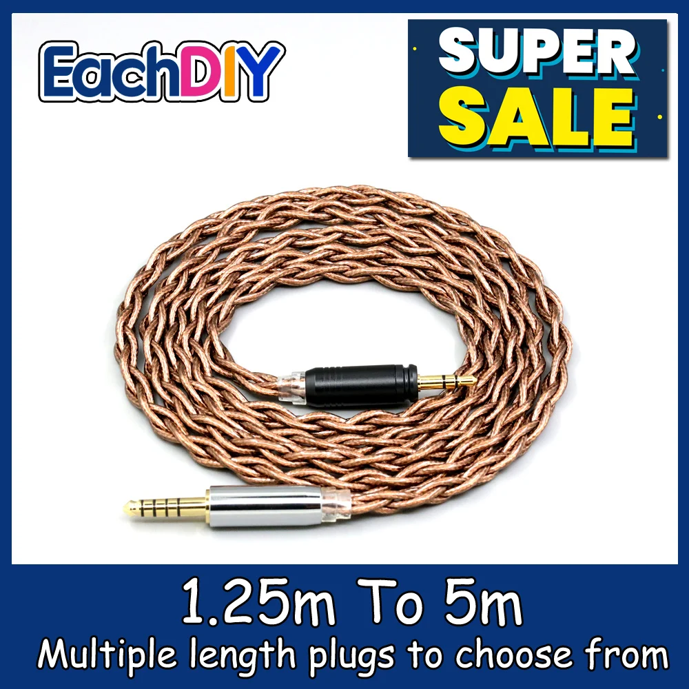 

99% 24k Gold 7n Pure Silver Graphene Shield Earphone Cable For Focal HADENYS Open-back Headphone LN008991