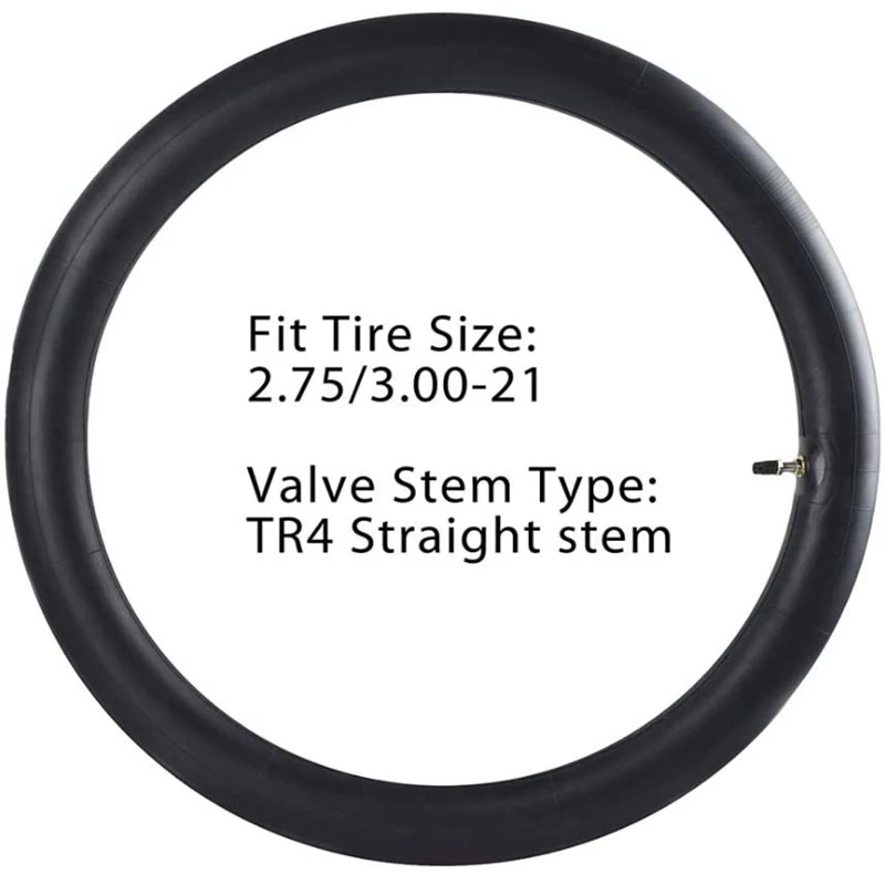 2.75/3.00-21 Inner Tube Fit Off Road Motorcycle with 21Inch Tires, 80/100-21 Inner Tube Replacement with TR4 Valve