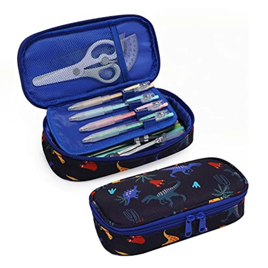 

Pencil Case Box Bag School Pen Pouch for Little Girls Boys Toddler Preschool Kindergarten Elementary Dinosaur