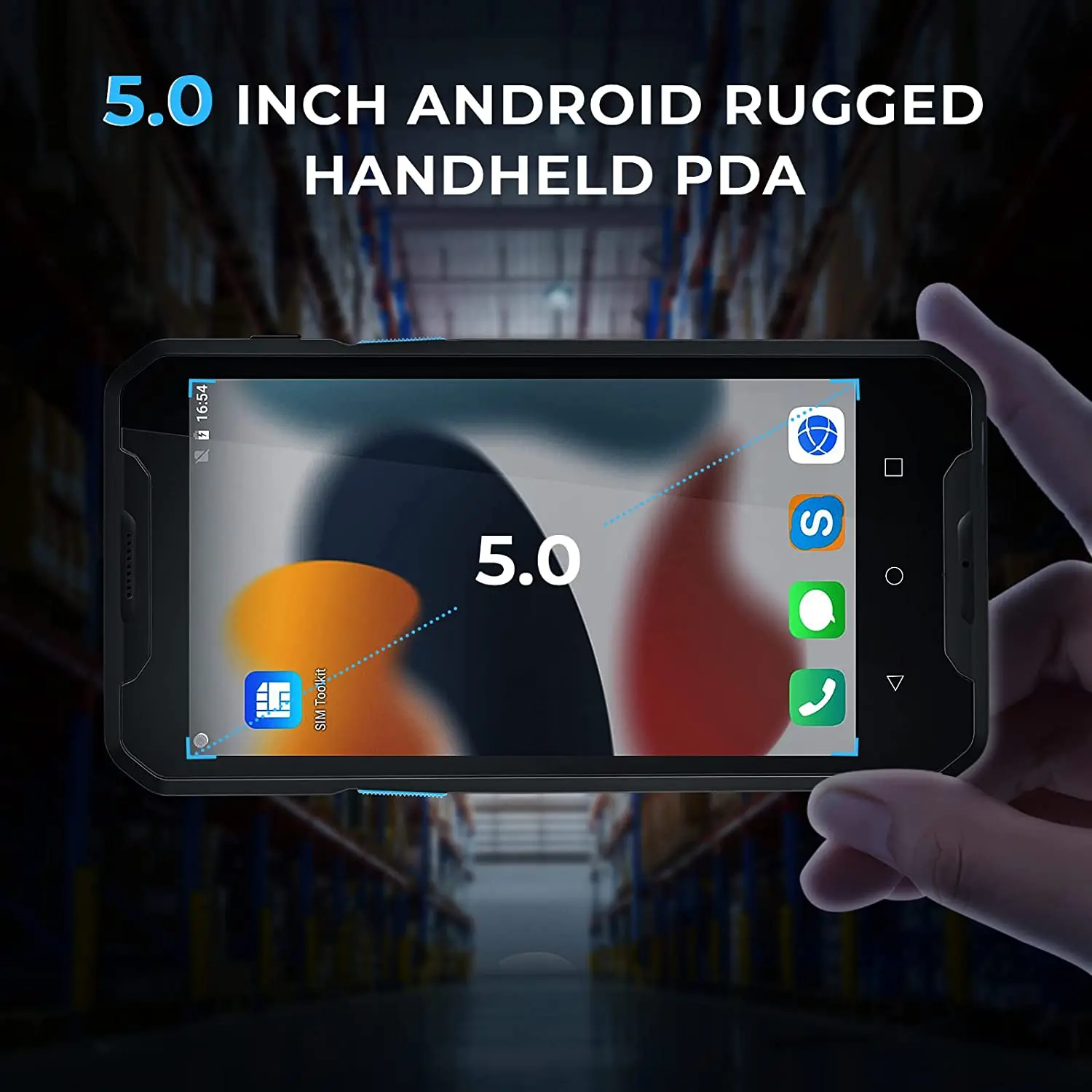 Android 9 4G Ruggedized Wireless Handheld PDA917 1D 2D Qr Barcode Scanner Stock Mobile Data Terminal