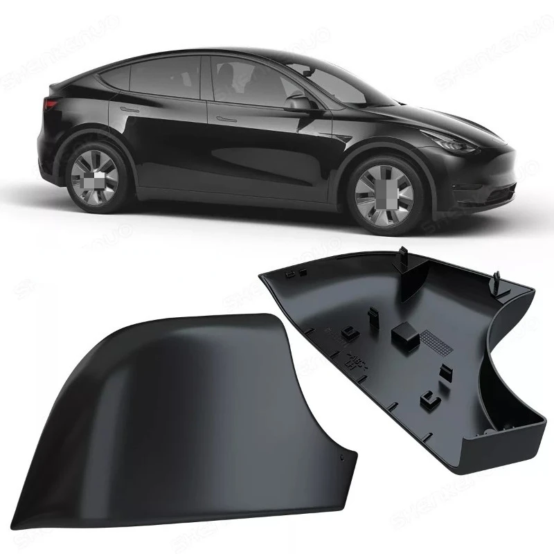 

Для Tesla Model Y Нижняя часть зеркала заднего вида Черный базовый кронштейн для крепления зеркала заднего вида