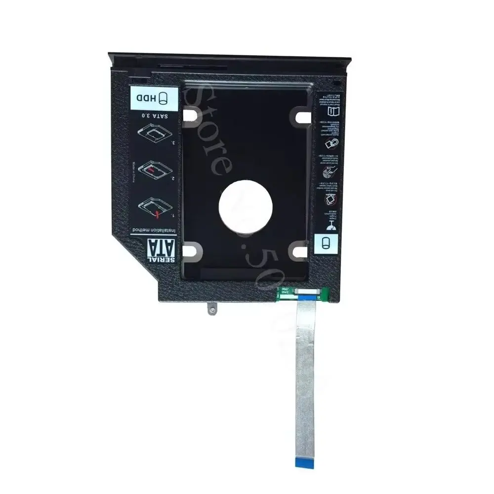 With Bezel Panel 2nd Secondary 2.5 Hard Drive HDD SSD Optical bay Caddy Frame Tray for Dell Inspiron 3565 3578 3465 3468 3478