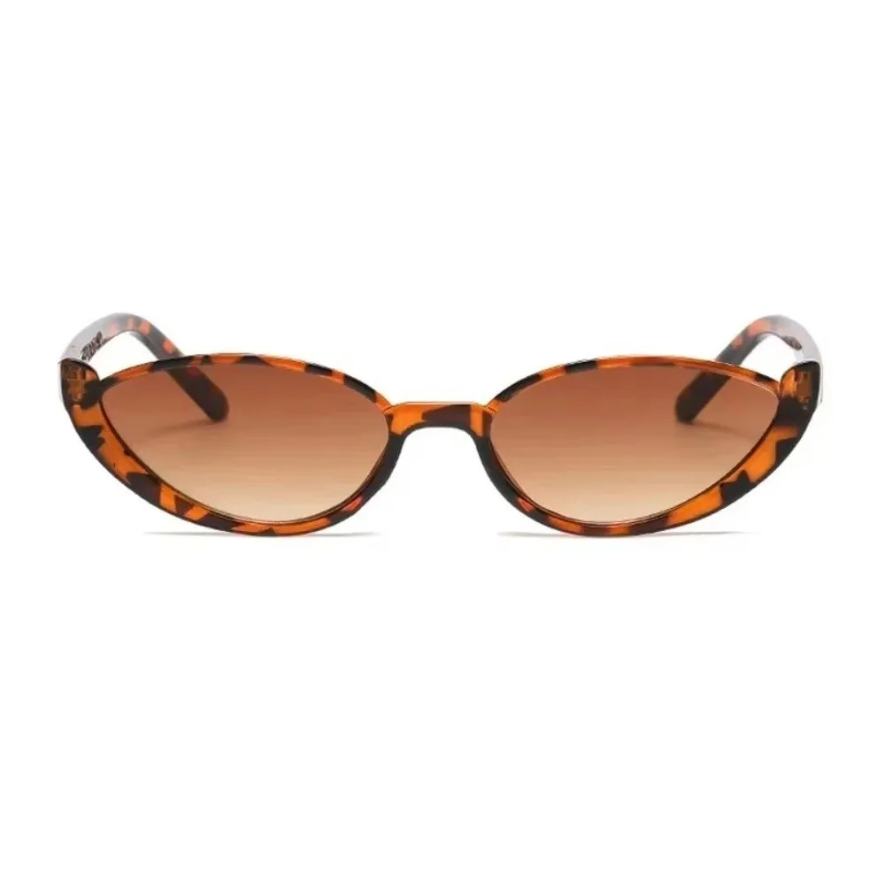Vintage Half-frame Cat Eye Sunglasses Scratch Resistant Street Photography Sun Glasses Anti UV Women Eyewear Summer