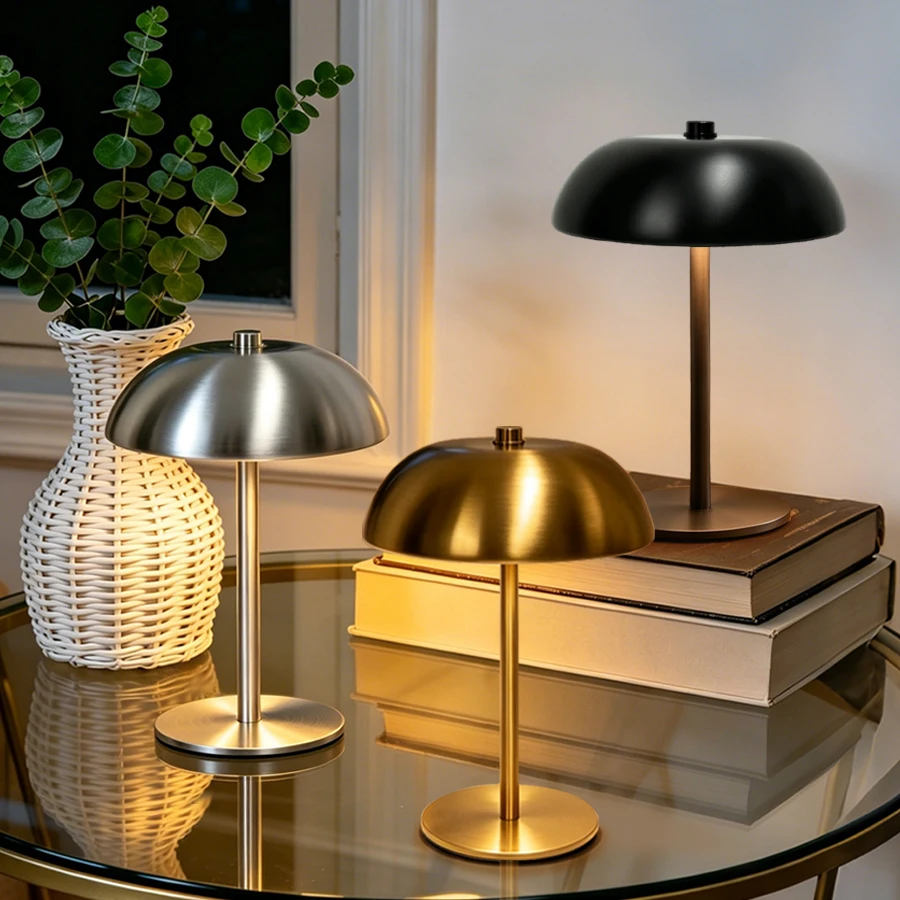 Mushroom Table Lamp - Kablosuz Dokunmatik Masa Lambası, 3 Renk